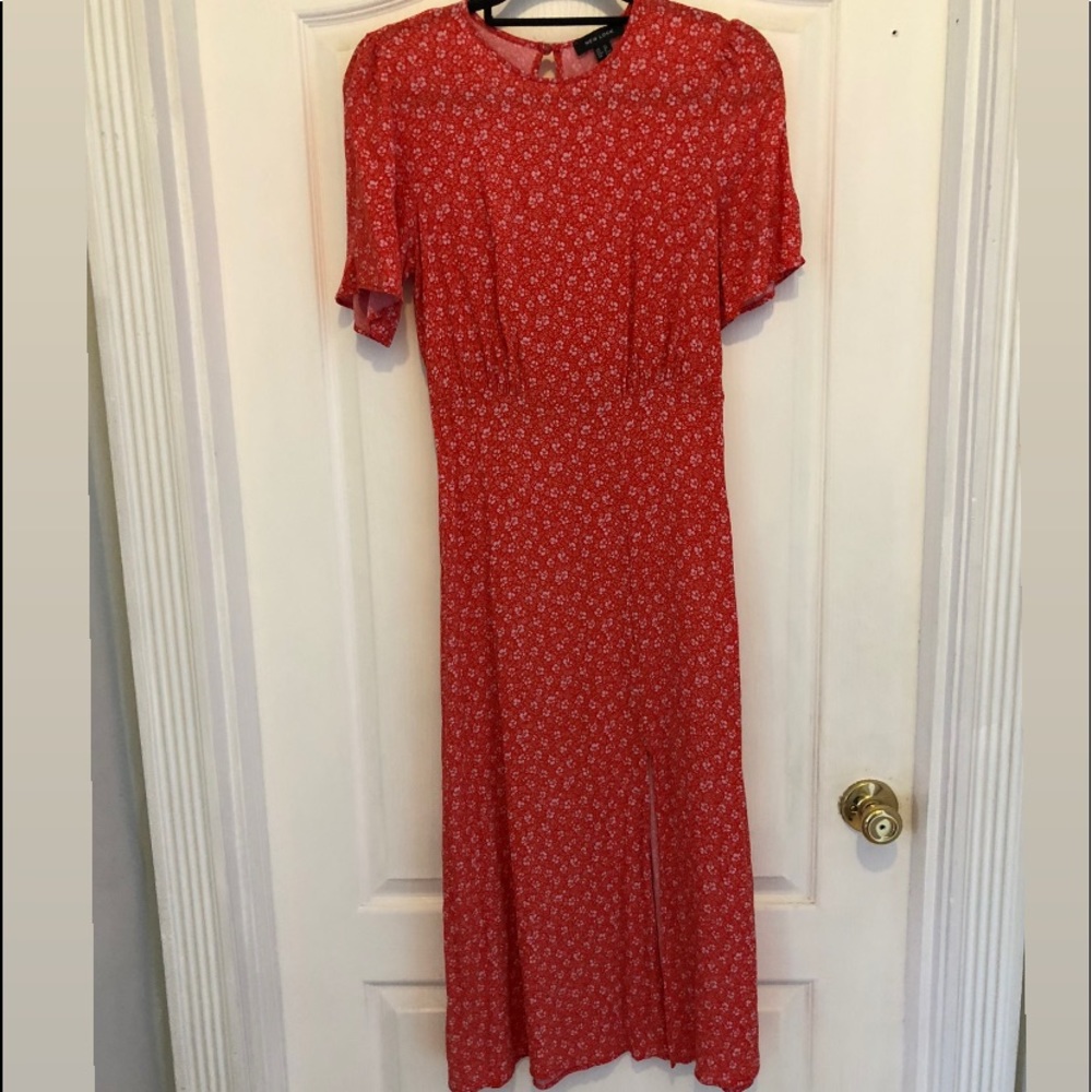 New look slit floral dress
